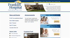 Desktop Screenshot of franklinhospital.net