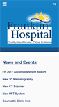 Mobile Screenshot of franklinhospital.net